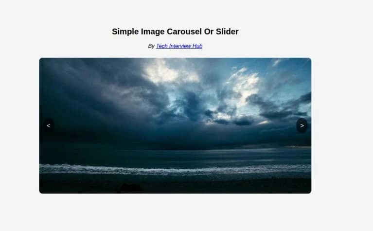 create an Image Slider using JavaScript