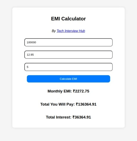 EMI Calculation